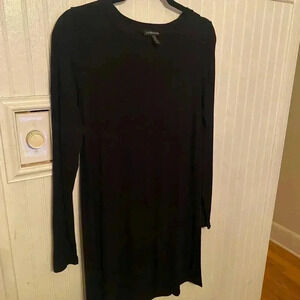 Eileen fisher casual black long sleeve dress